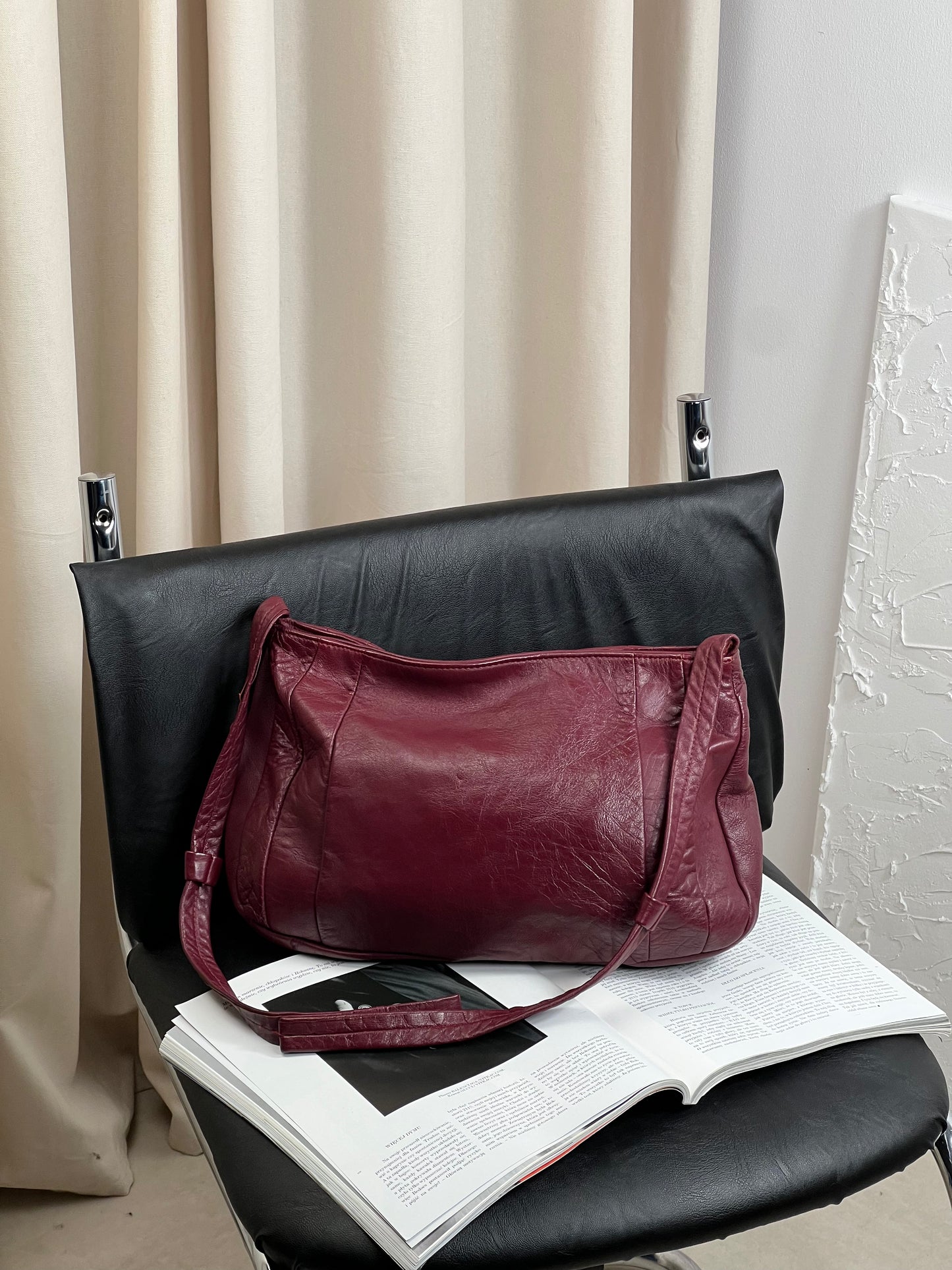 Burgundy bag