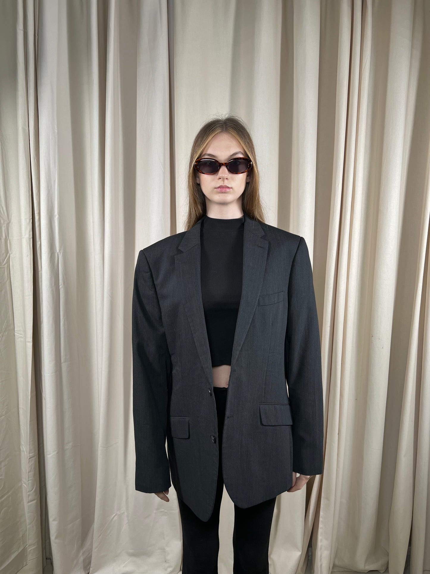 Gray wool jacket