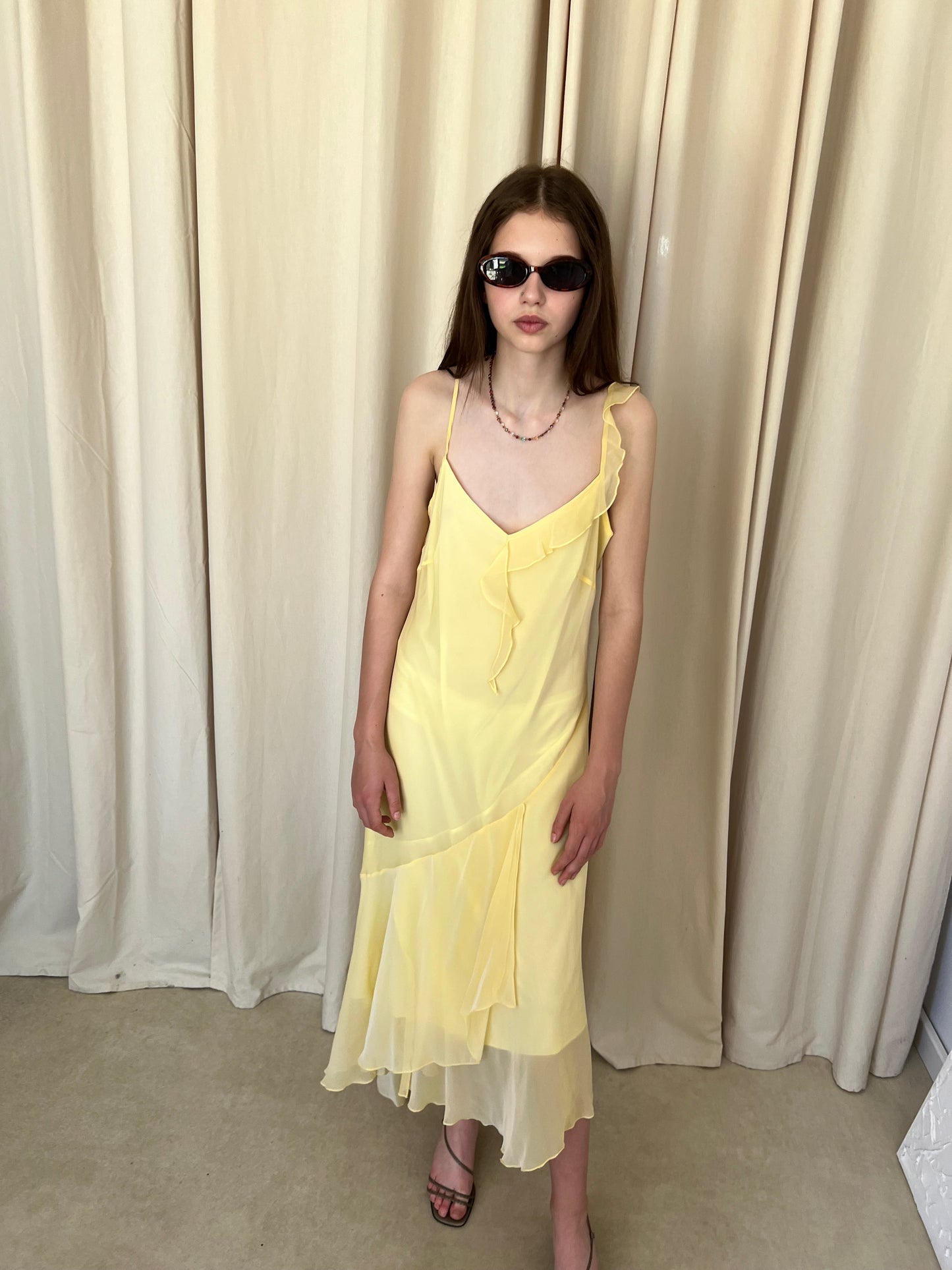 Dress with ruffles