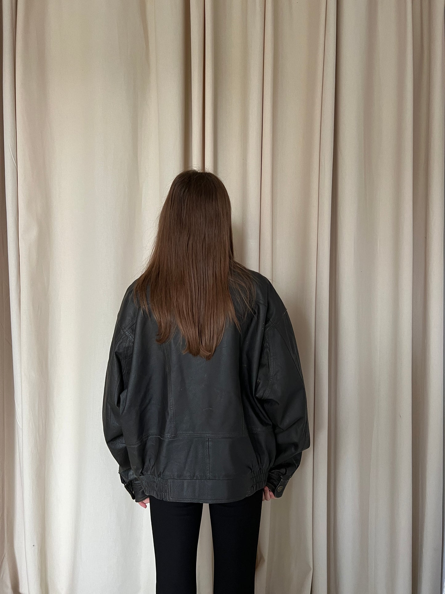 Natural leather jacket