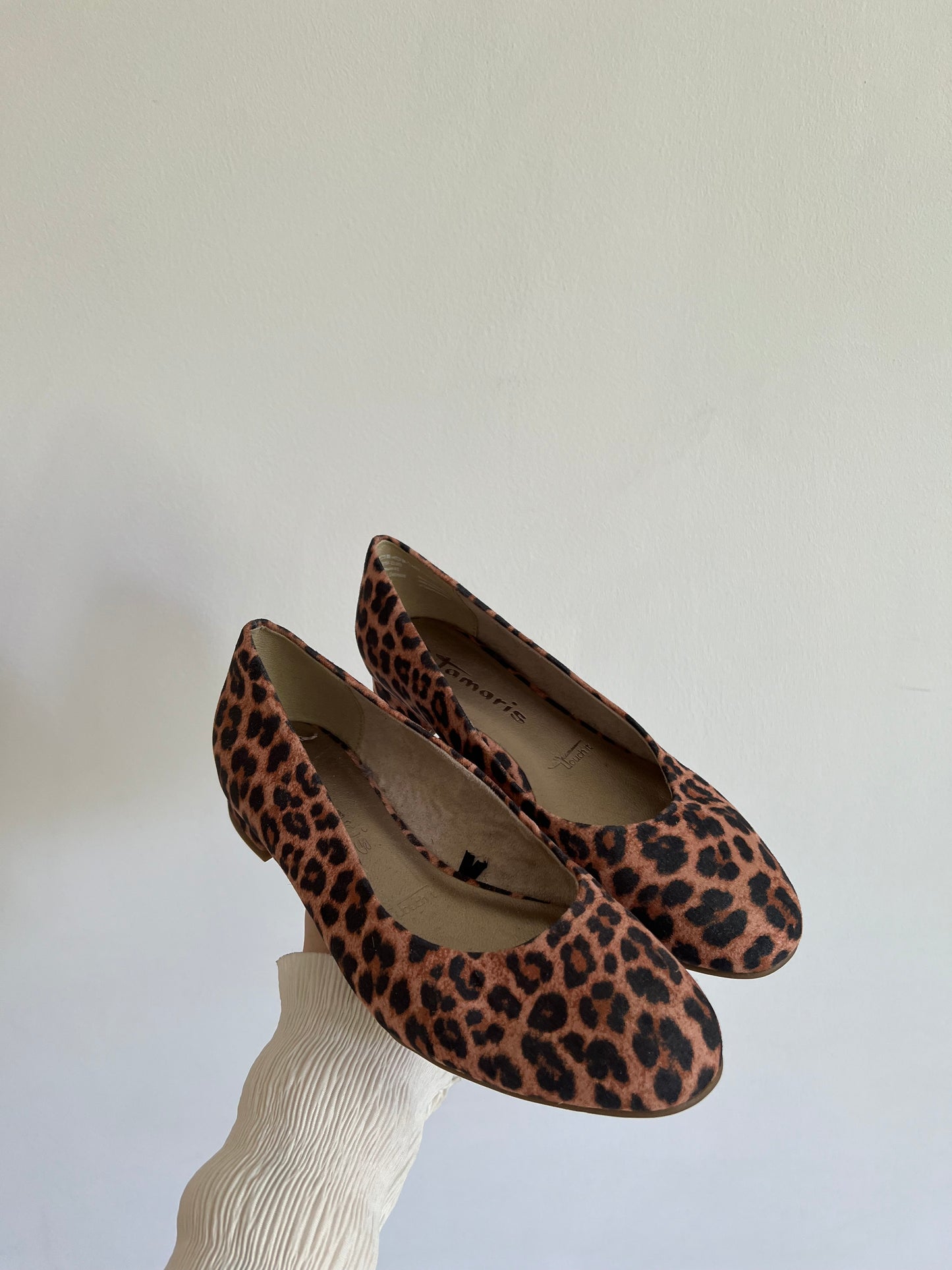 Leopard print ballet flats with leather insole | shoes