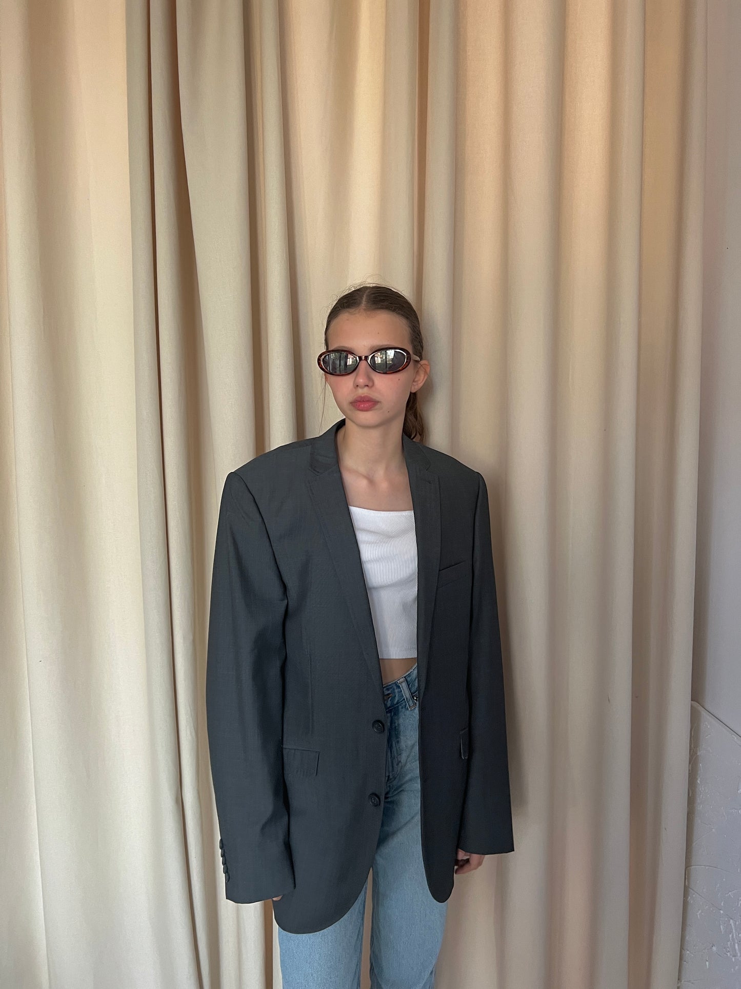 Gray wool jacket