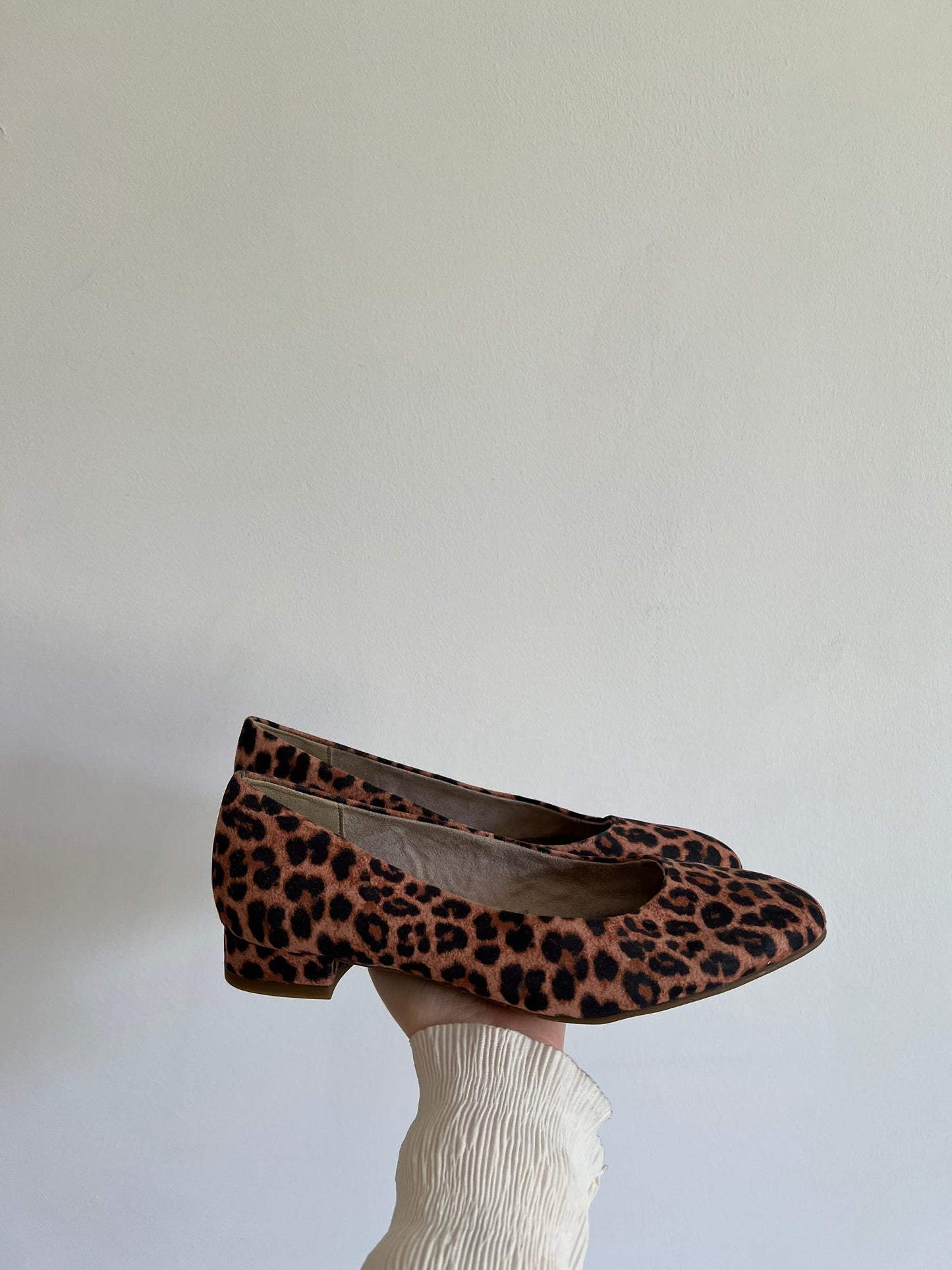 Leopard print ballet flats with leather insole | shoes