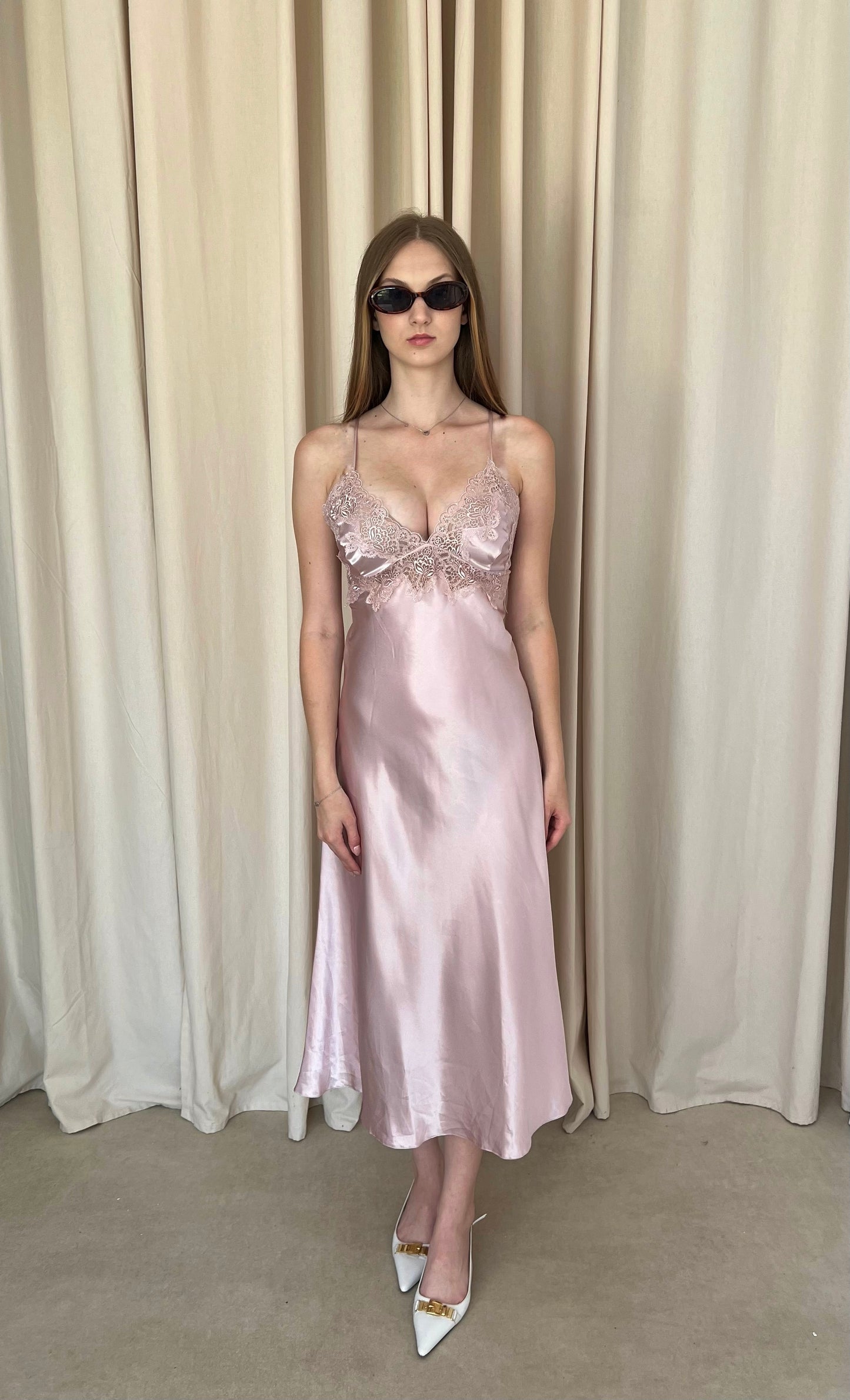 Silk satin dress