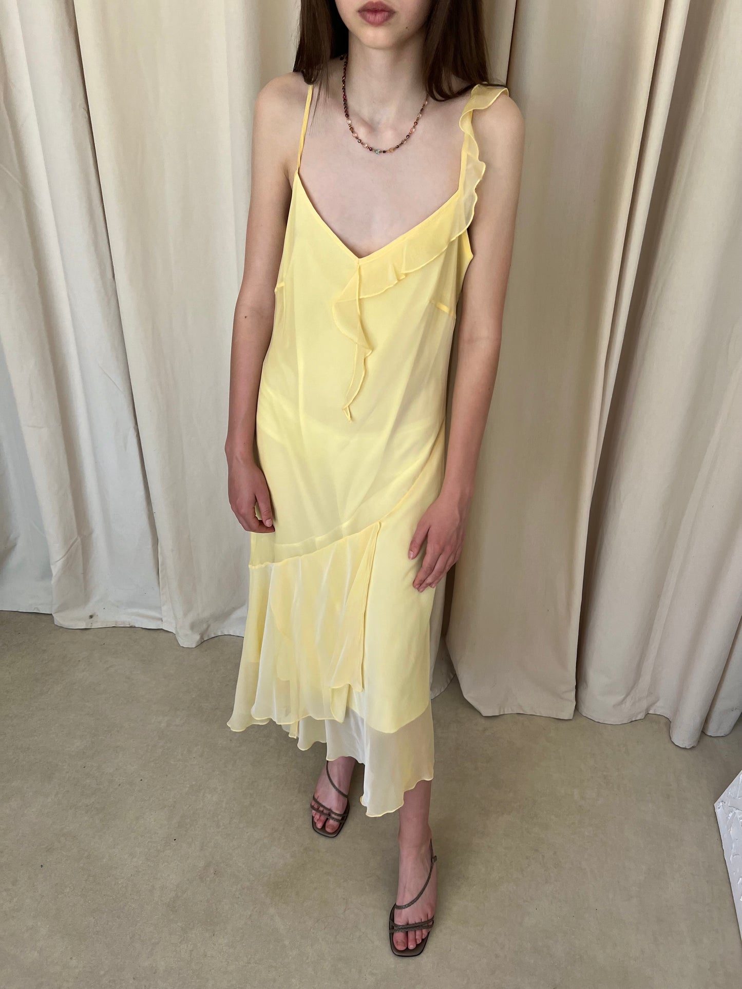 Dress with ruffles