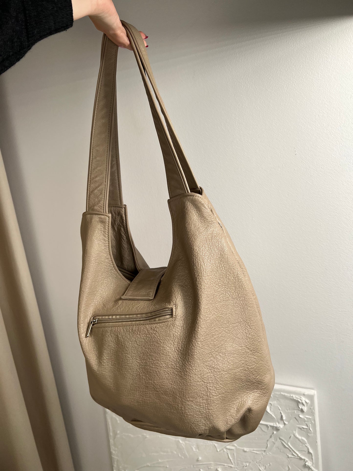Natural leather bag