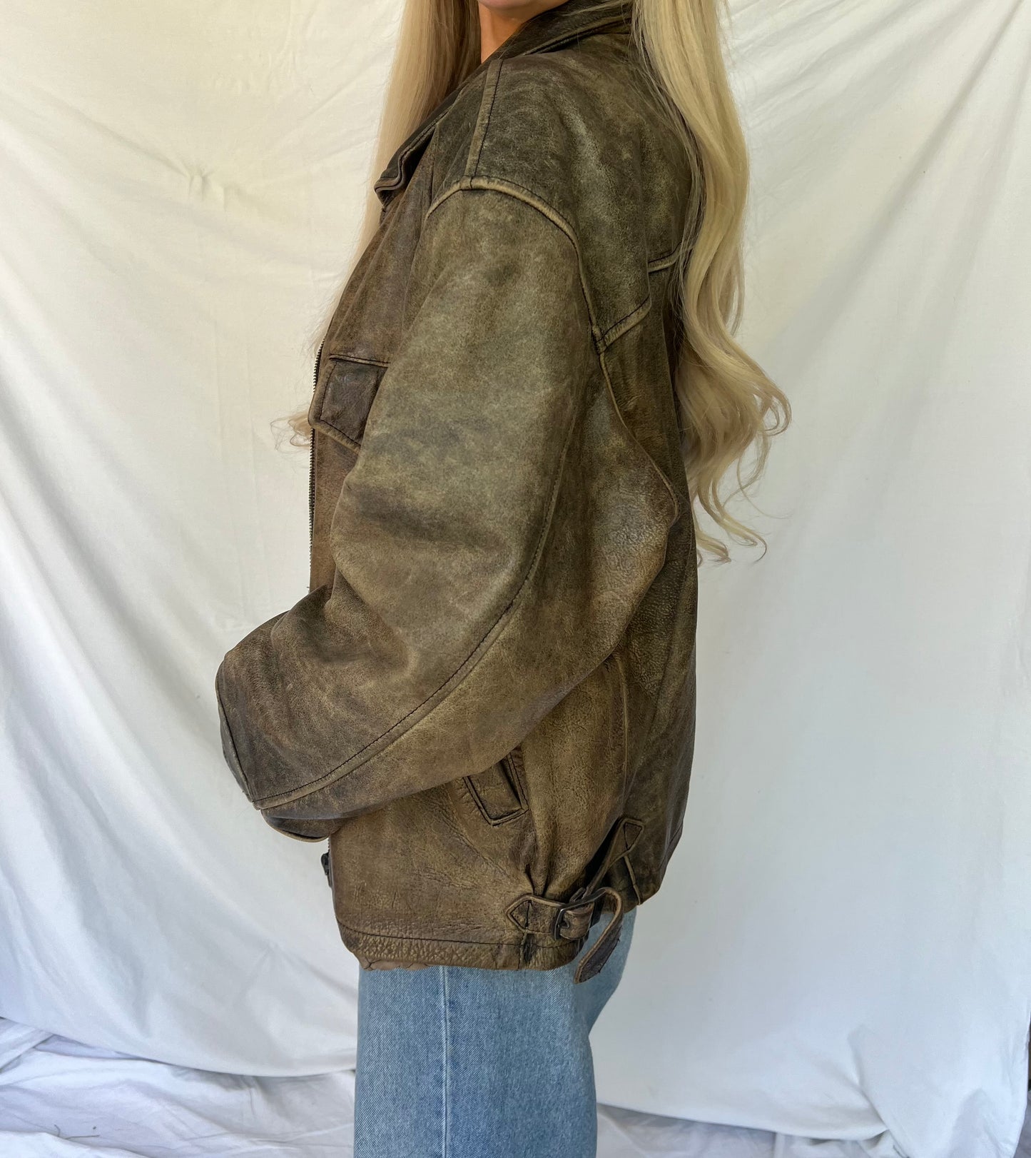 Jacket made of natural leather