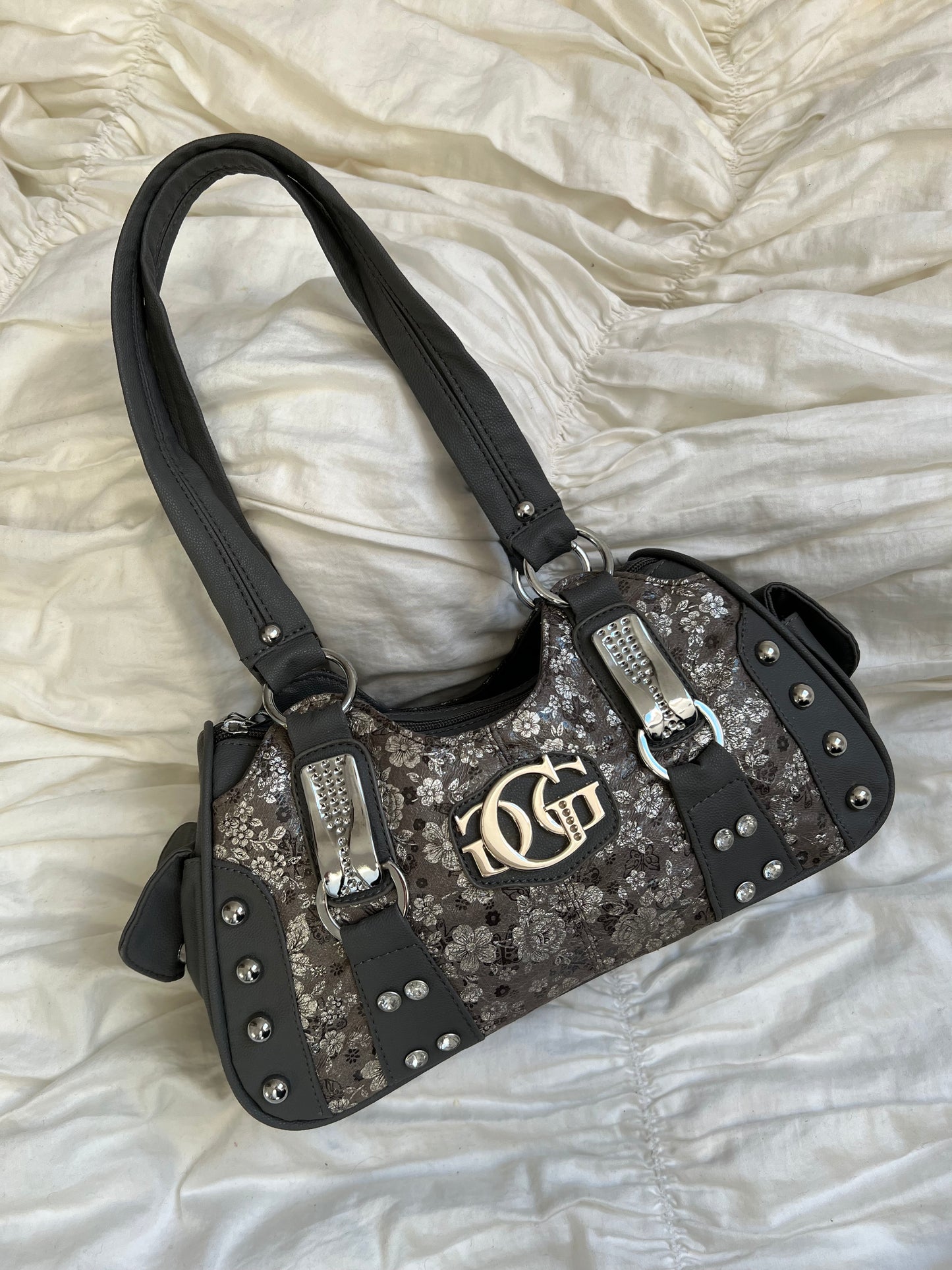 Gray vintage bag