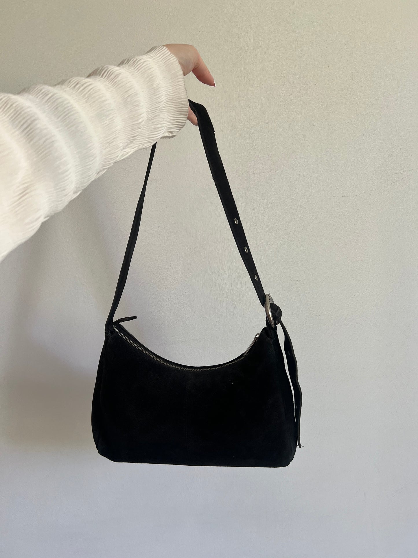 Black genuine leather bag