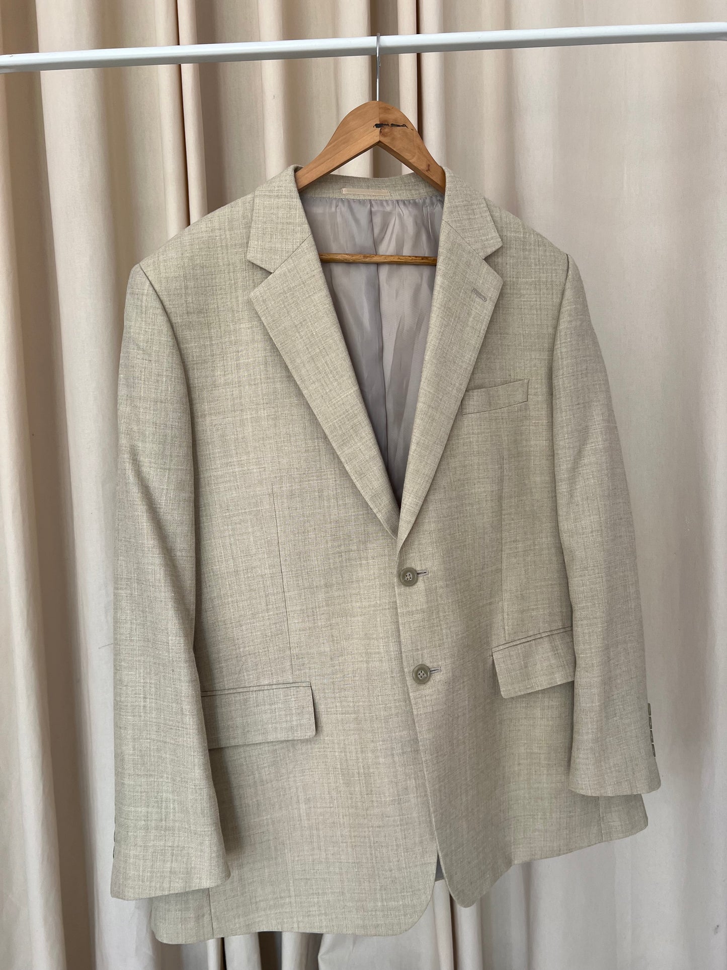 Linen and wool jacket