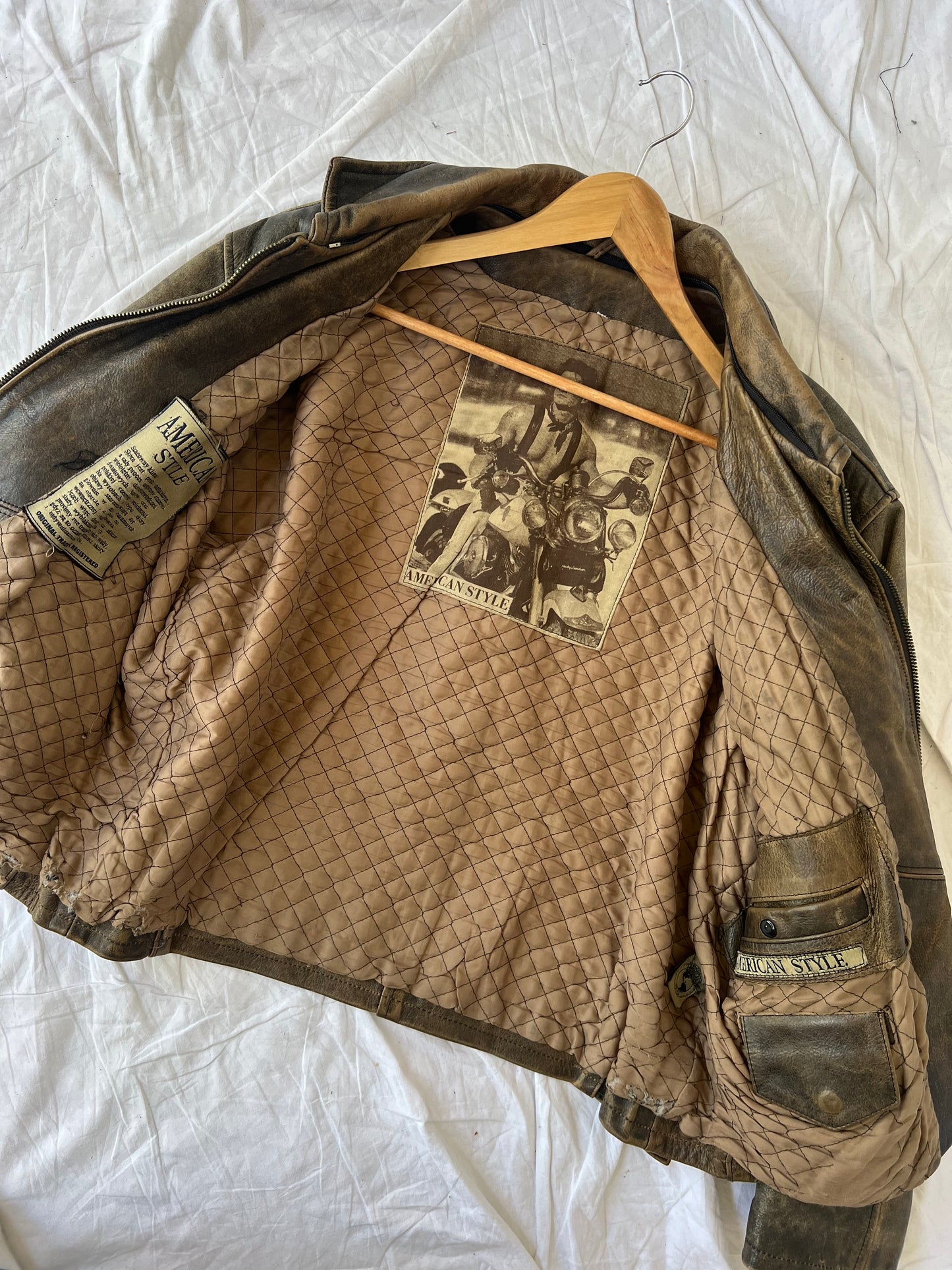 Jacket made of natural leather