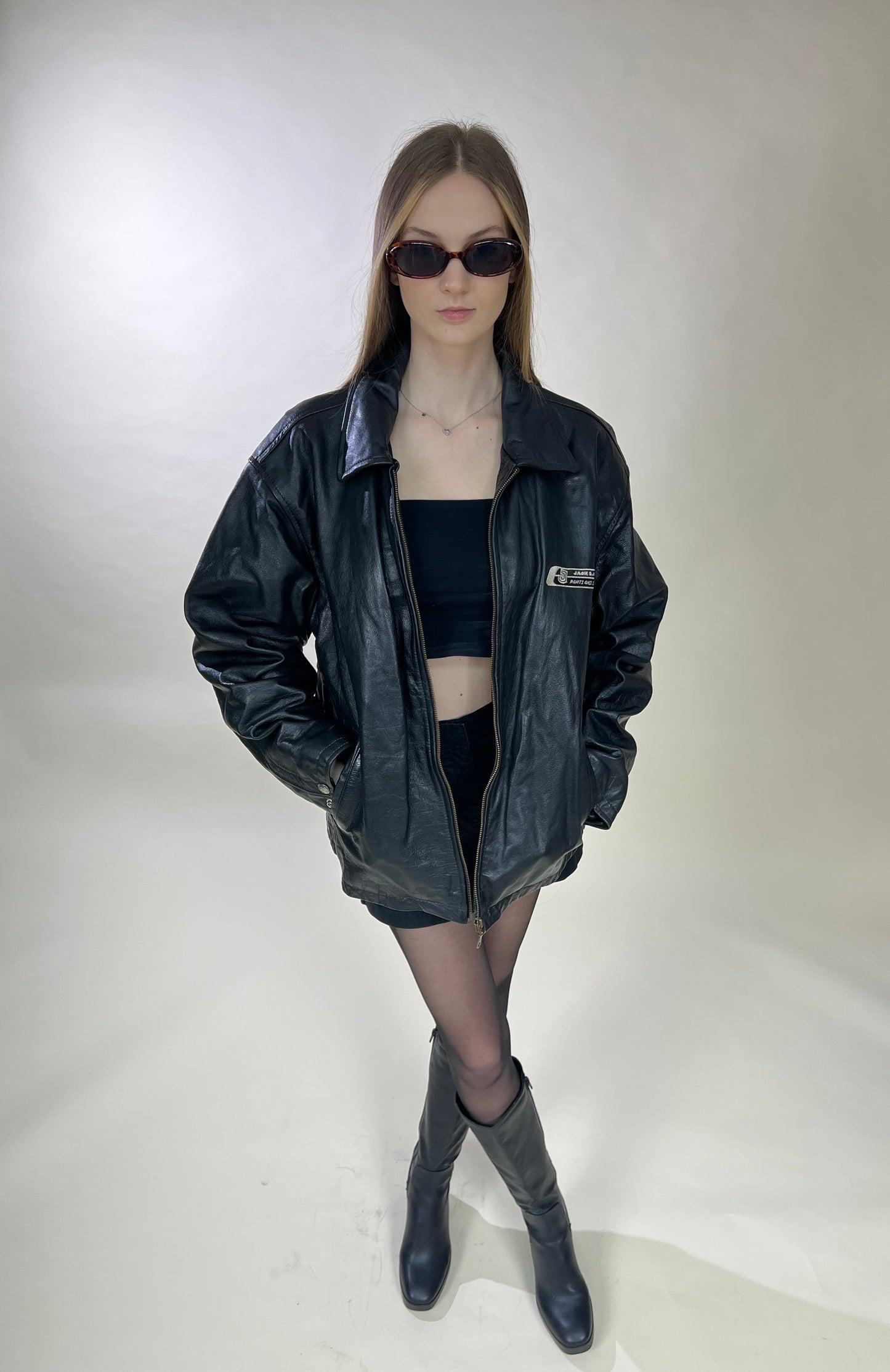 Natural leather jacket