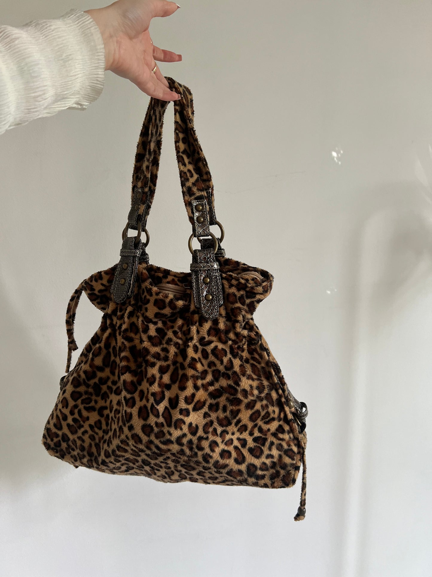 Leopard print bag