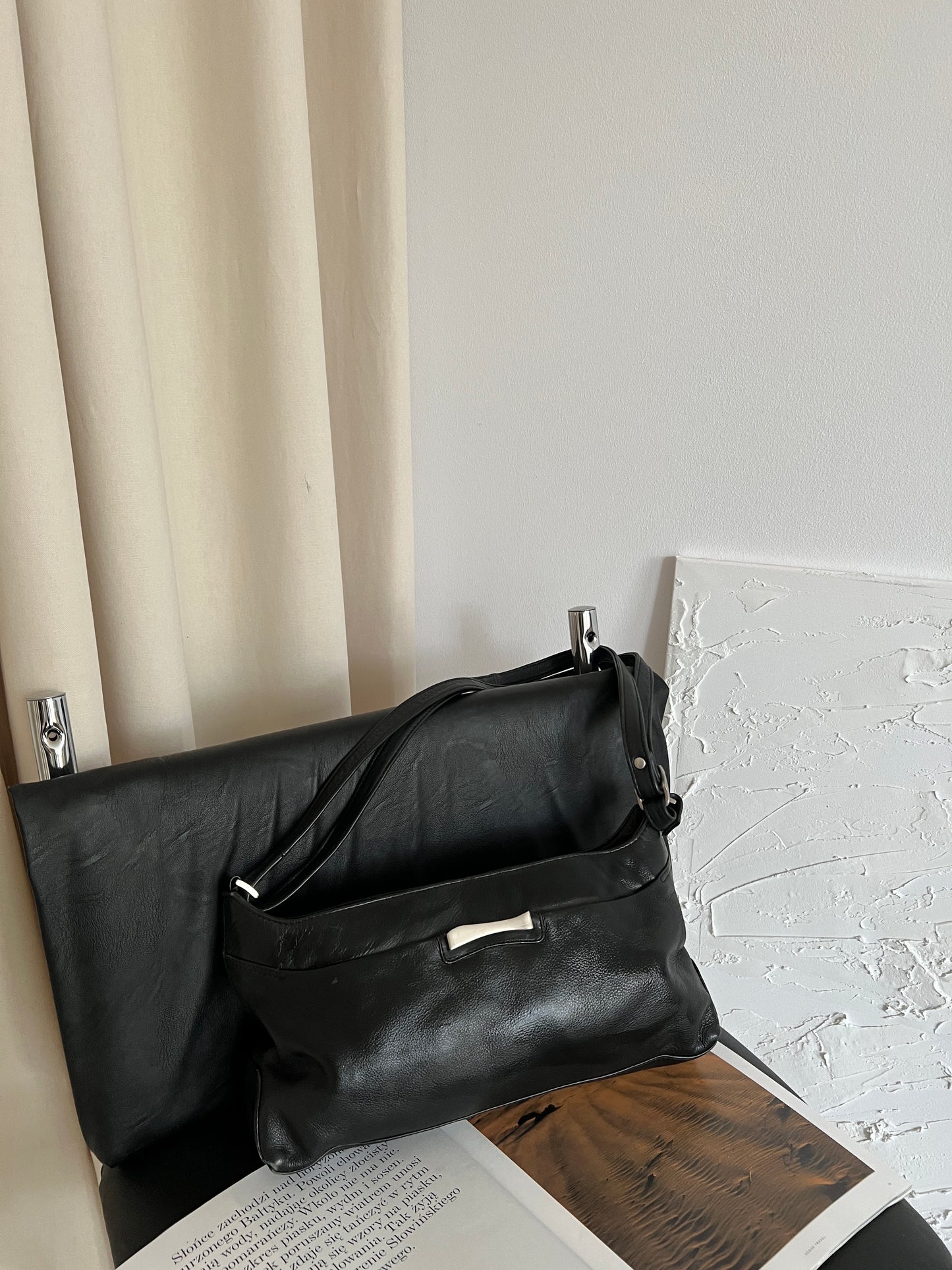 Natural leather bag