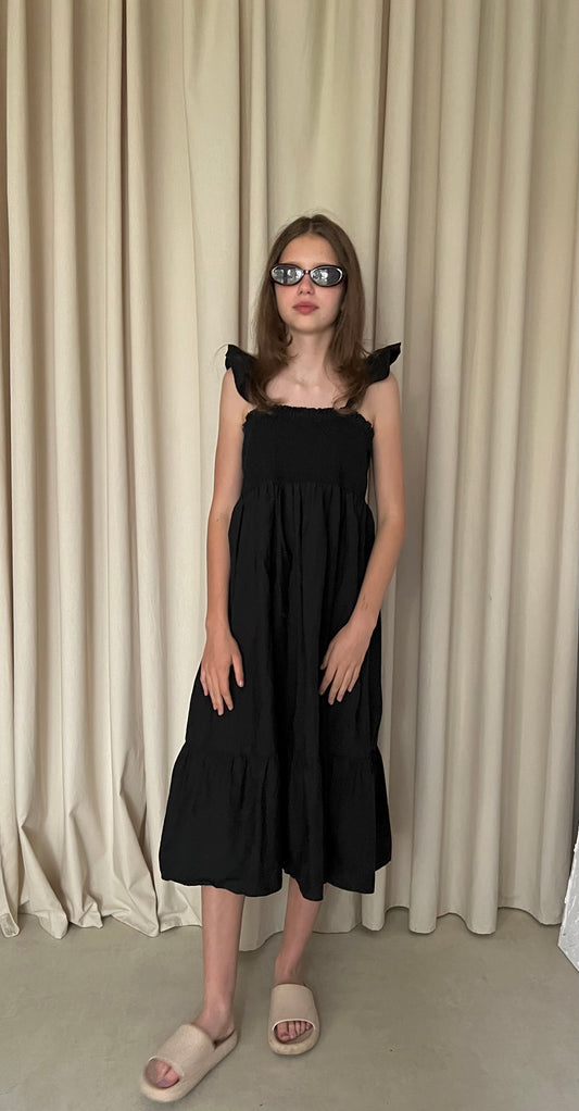 Sukienka bawełniana czarna