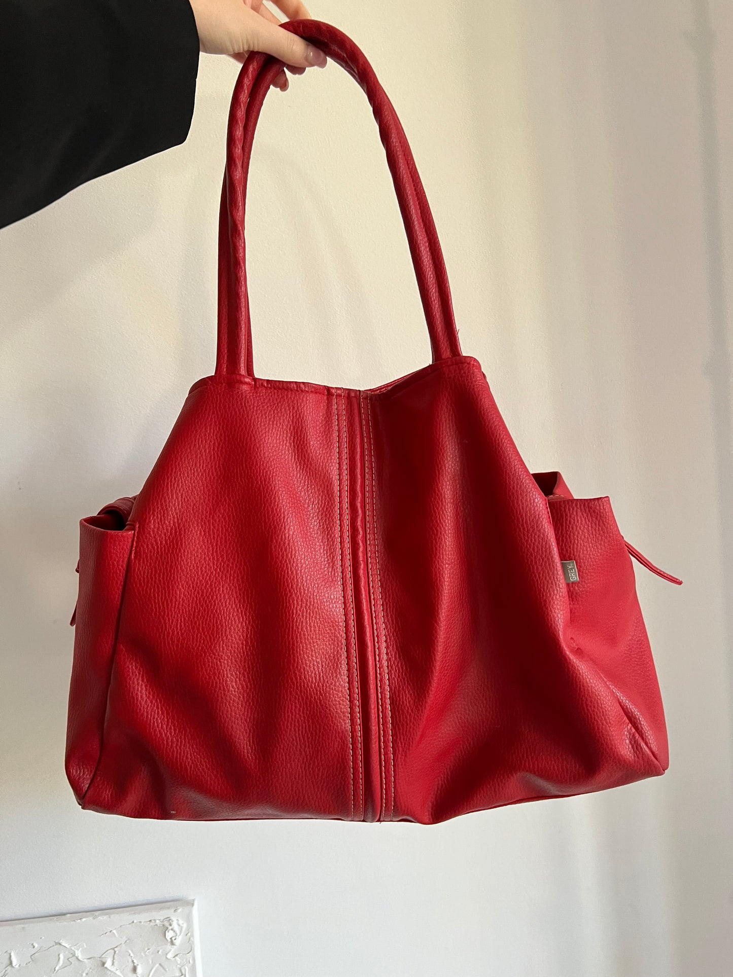 Torba czerwona shopper