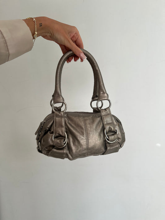 Metaliczna mini torba