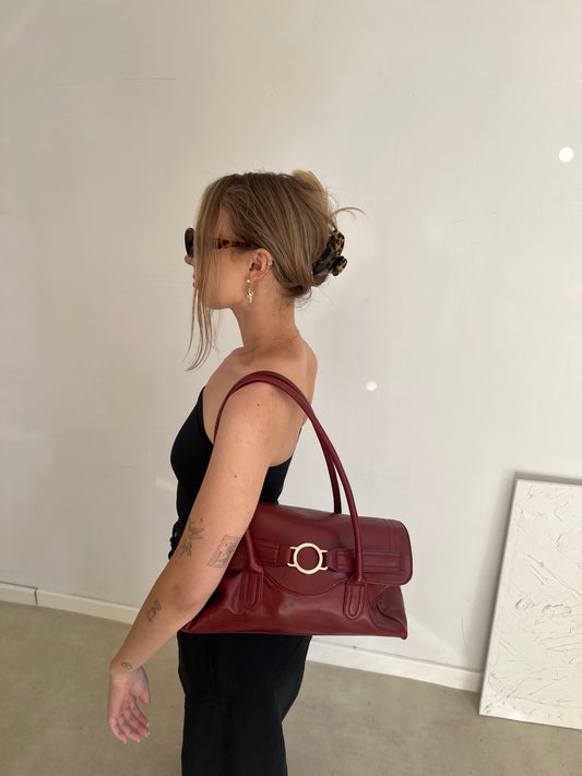 Burgundy bag
