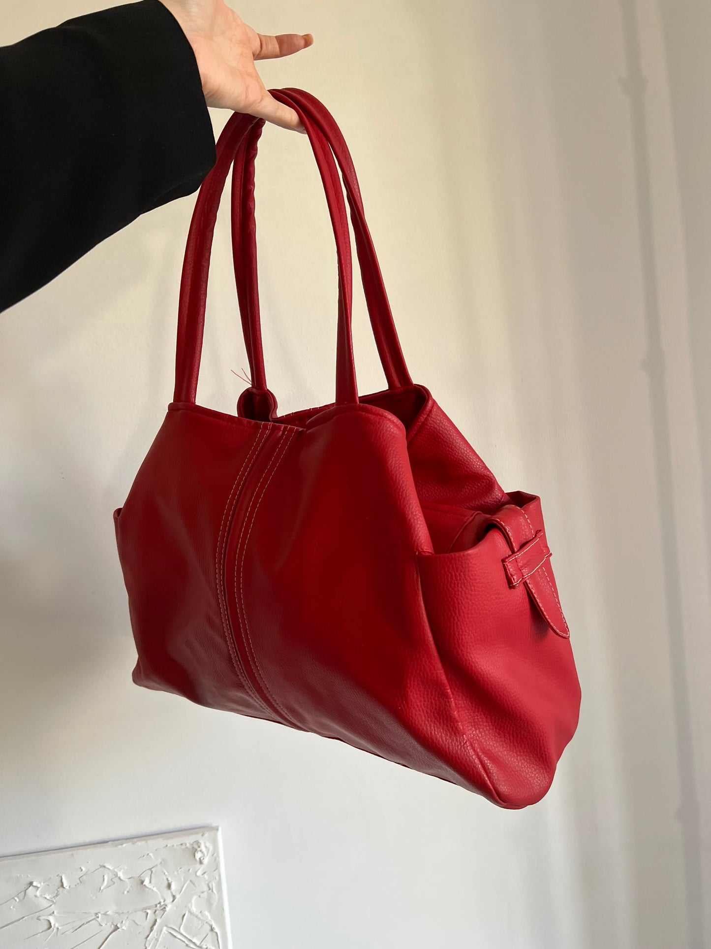 Torba czerwona shopper