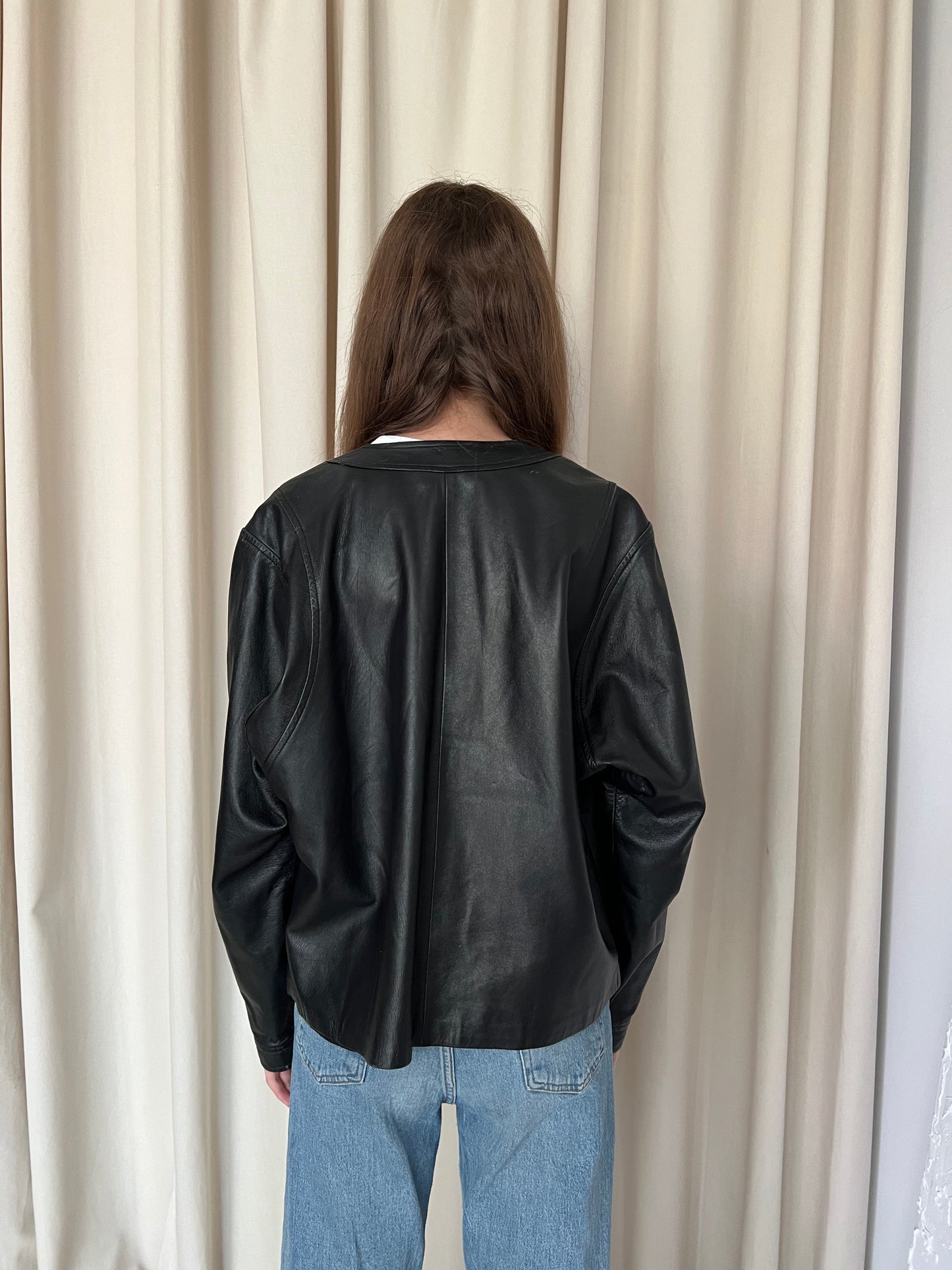 Natural leather jacket